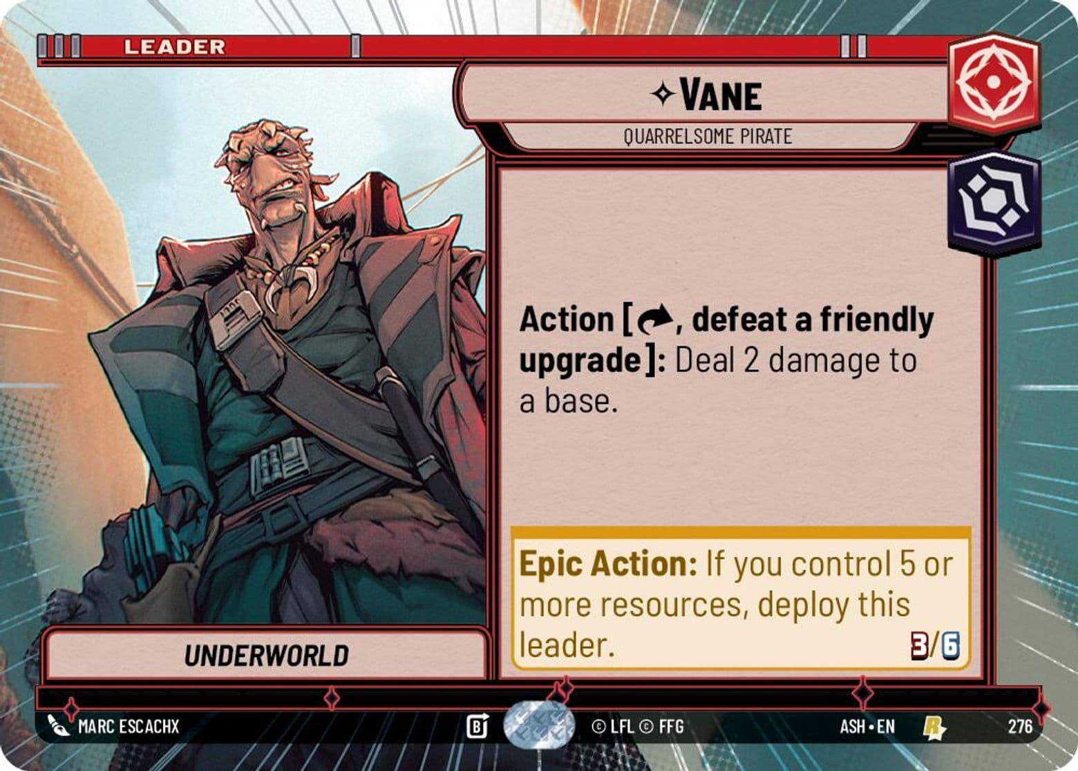 Vane - Quarrelsome Pirate