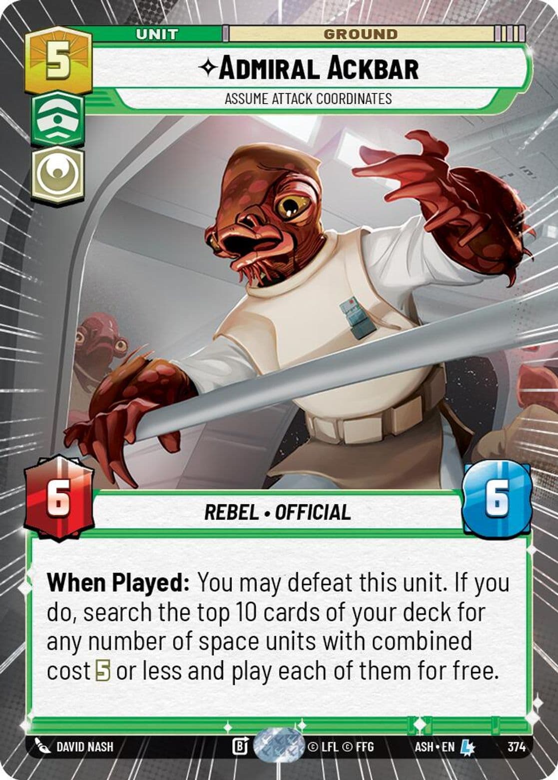 Admiral Ackbar - Assume Attack Coordinates