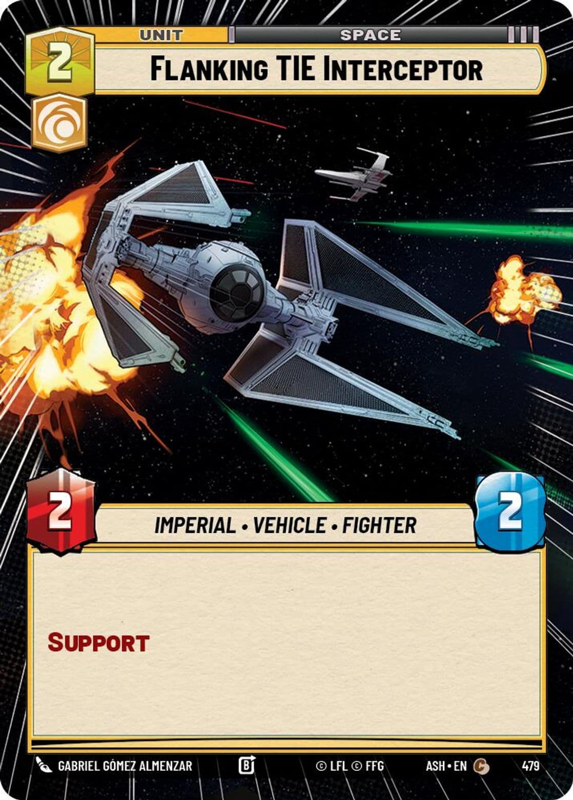 Flanking TIE Interceptor