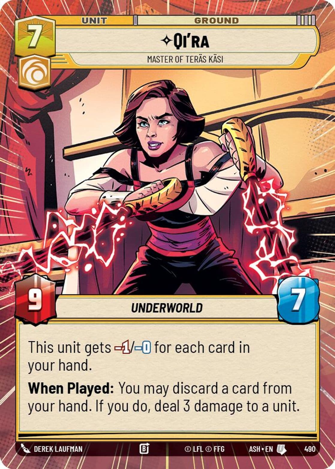 Qi'ra - Master of Teräs Käsi