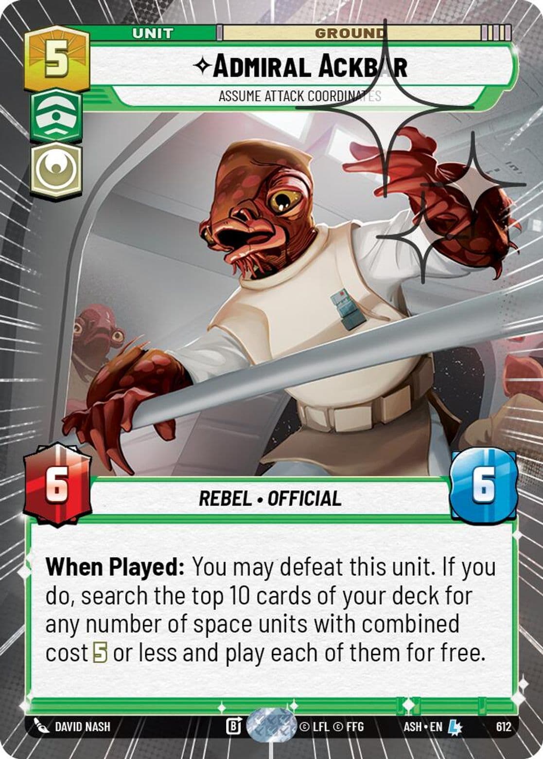 Admiral Ackbar - Assume Attack Coordinates