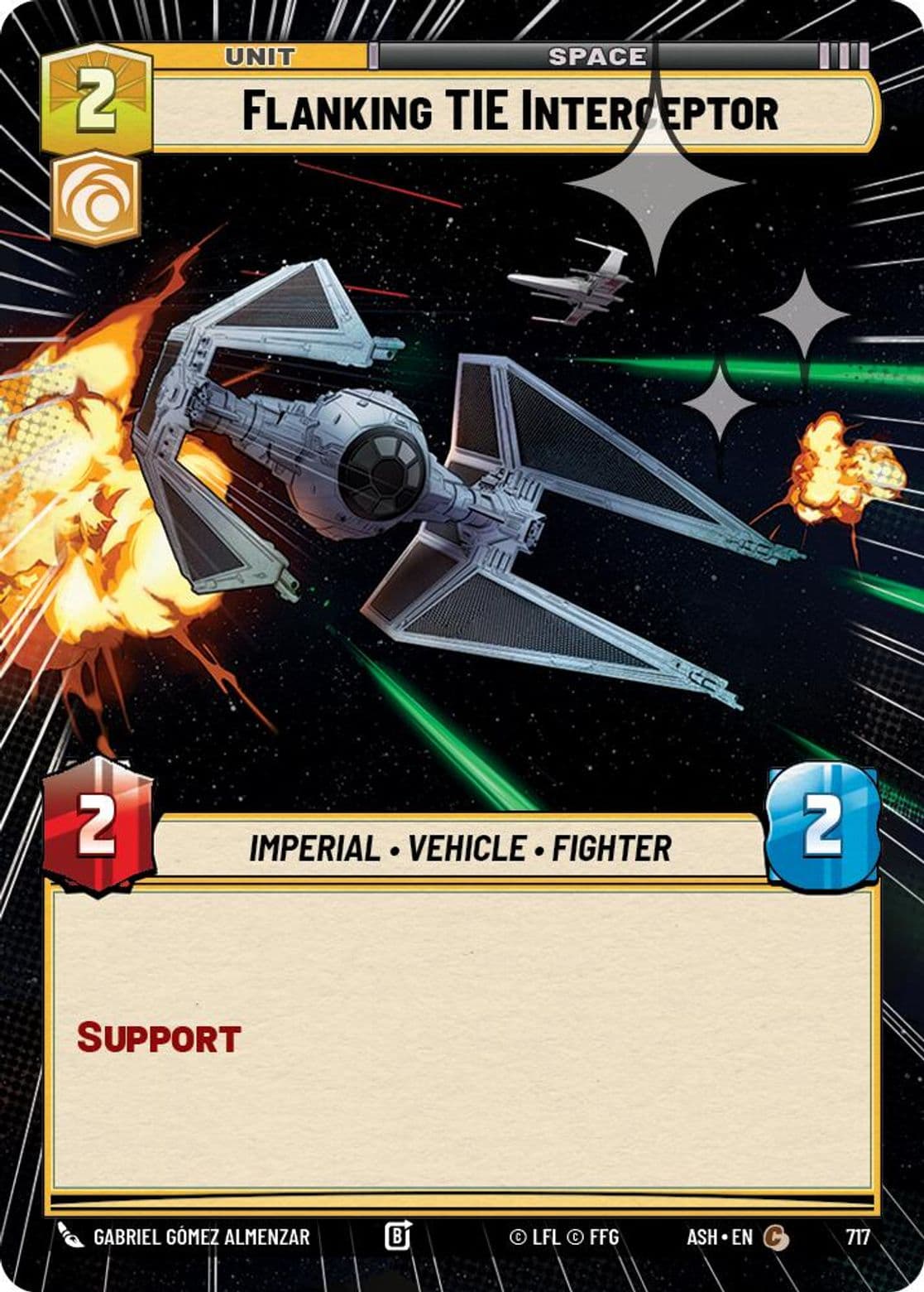Flanking TIE Interceptor