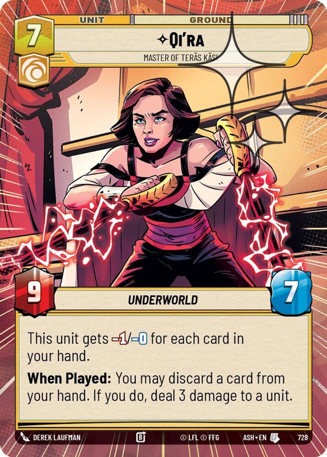 Qi'ra - Master of Teräs Käsi