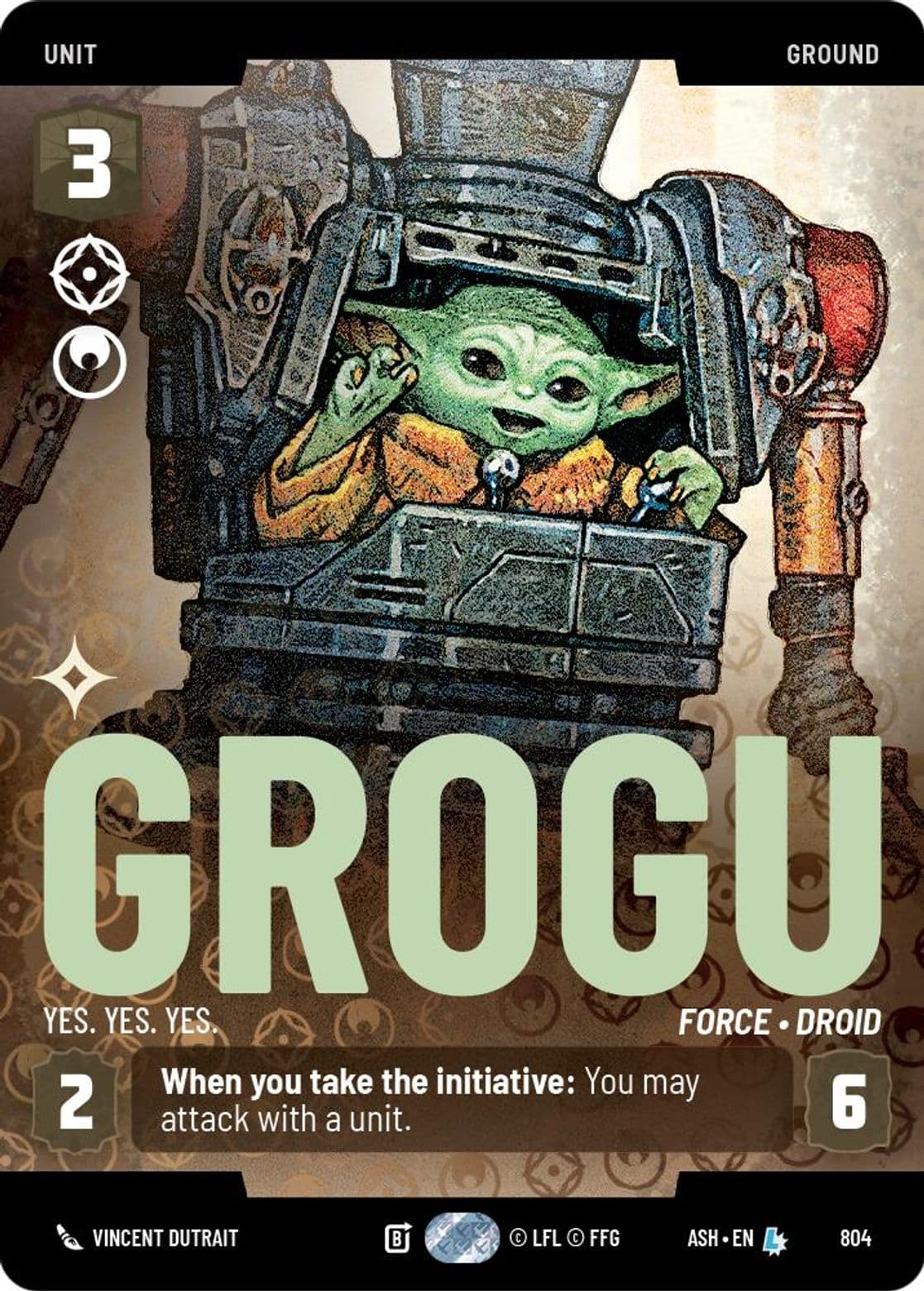 Grogu - Yes. Yes. Yes.