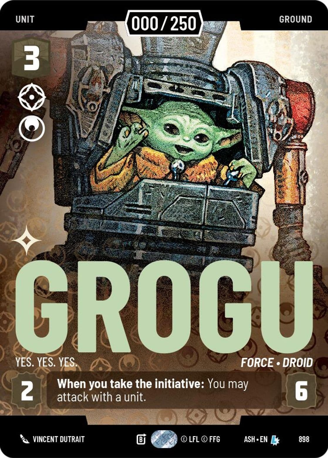 Grogu - Yes. Yes. Yes.