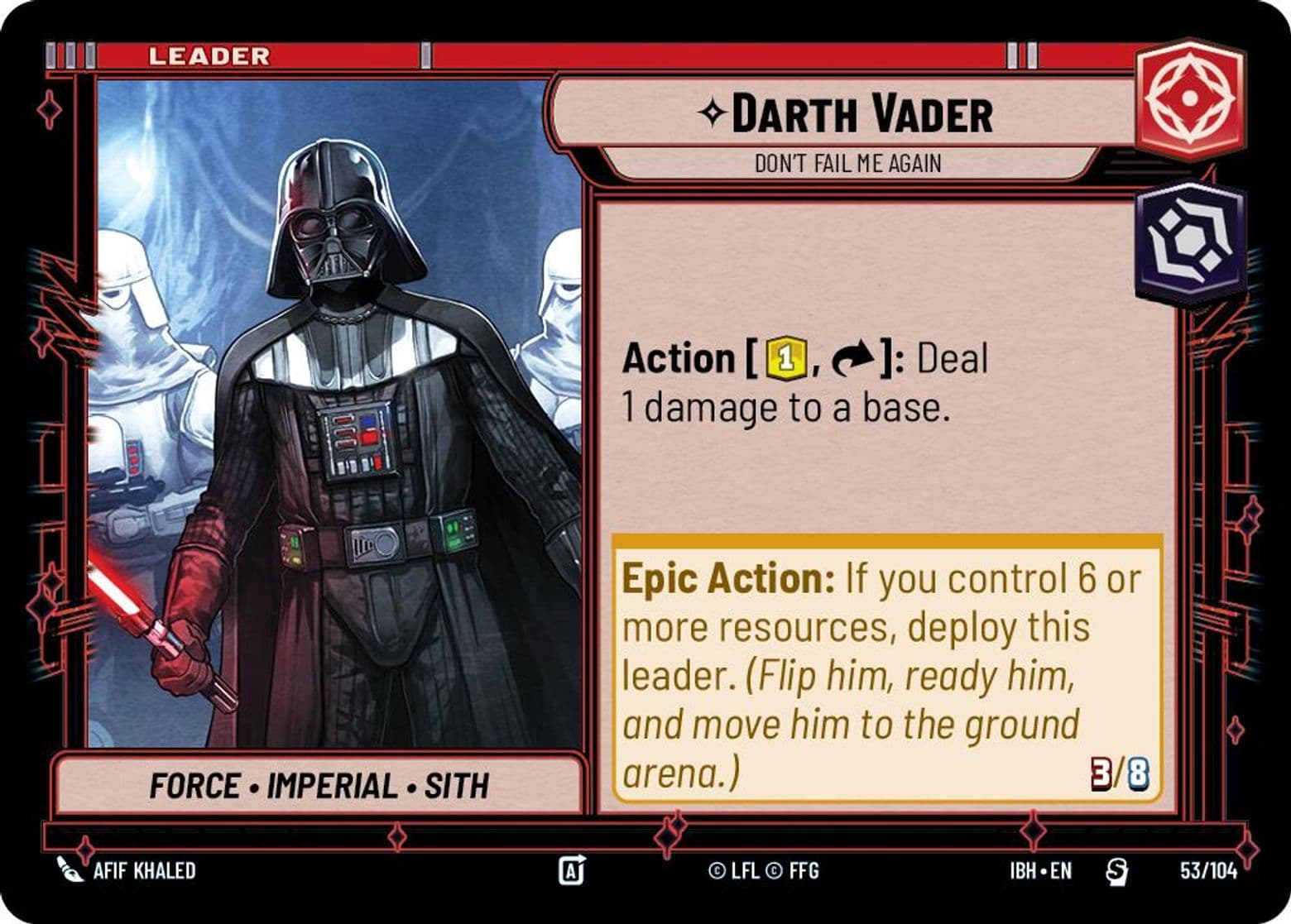 Darth Vader - Don't Fail Me Again