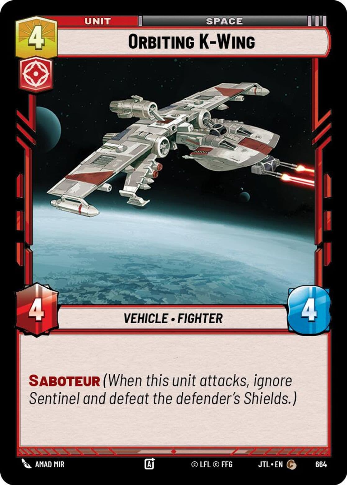 Orbiting K-Wing