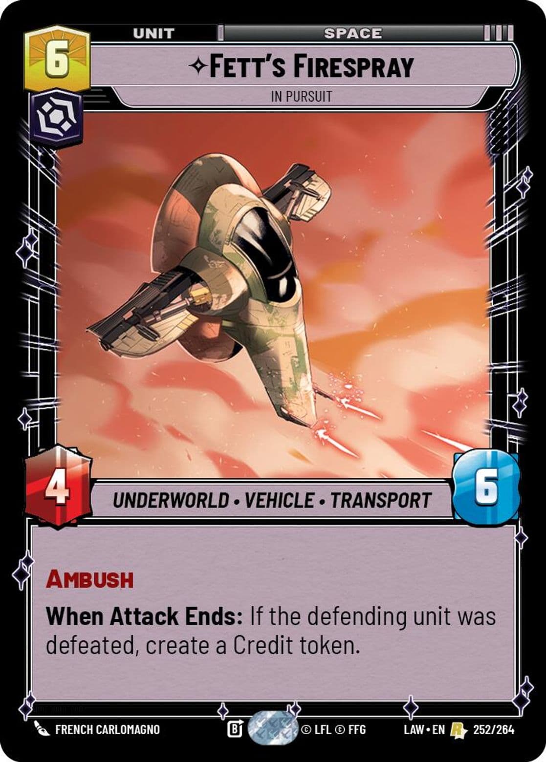 Fett's FIrespray - In Pursuit