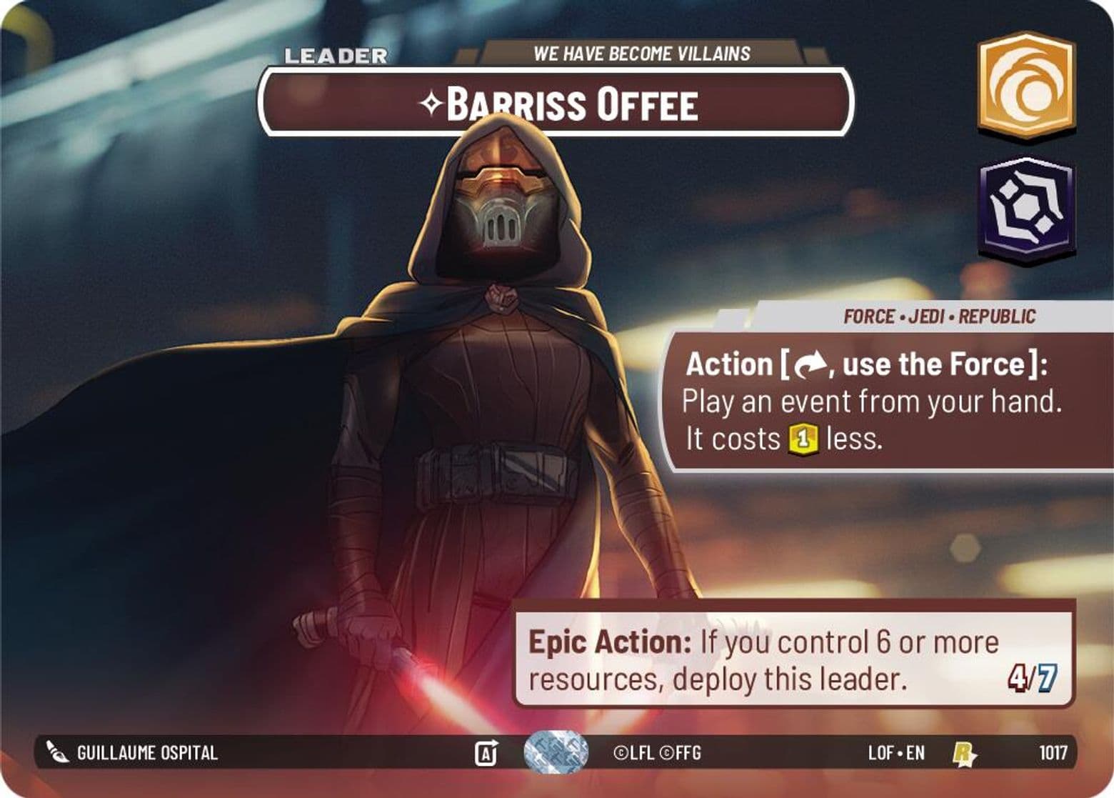 Barriss Offee - We Have Become Villains