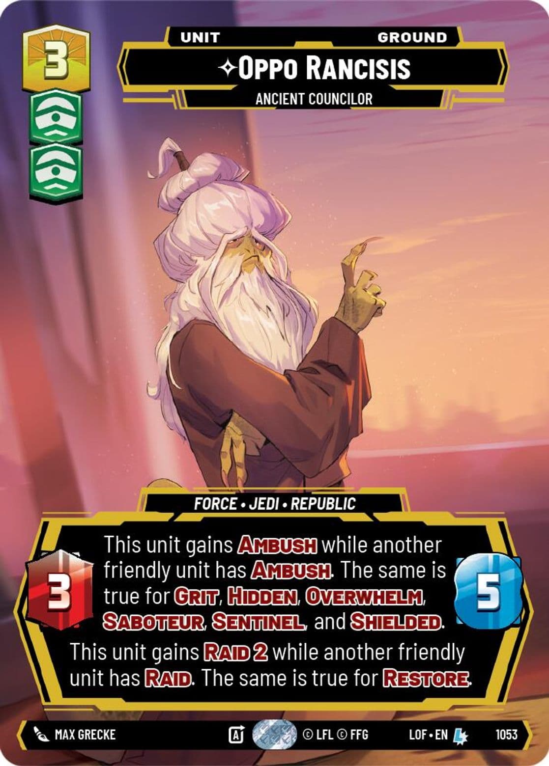 Oppo Rancisis - Ancient Councilor
