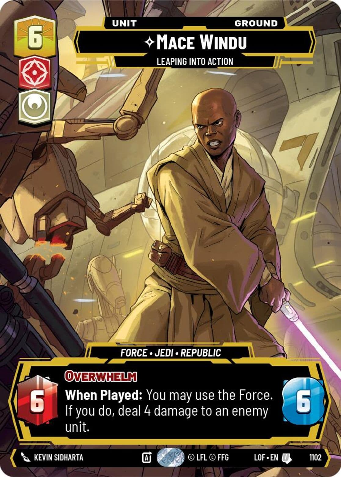 Mace Windu - Leaping into Action
