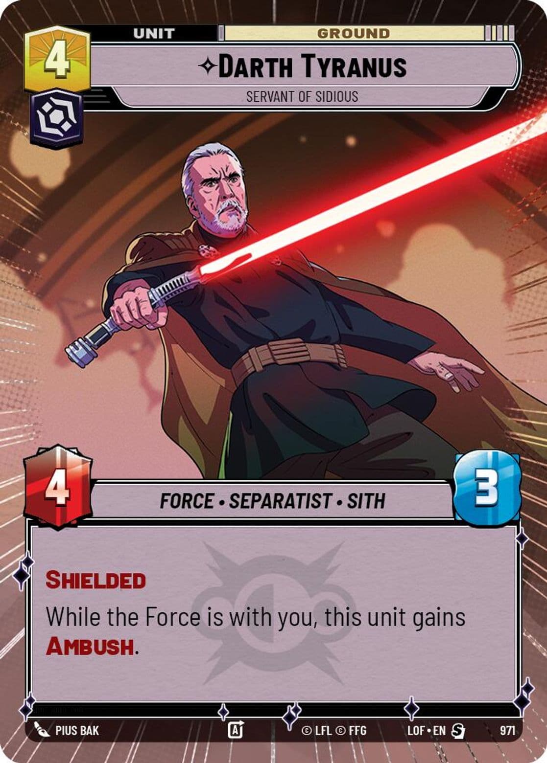 Darth Tyranus - Servant of Sidious