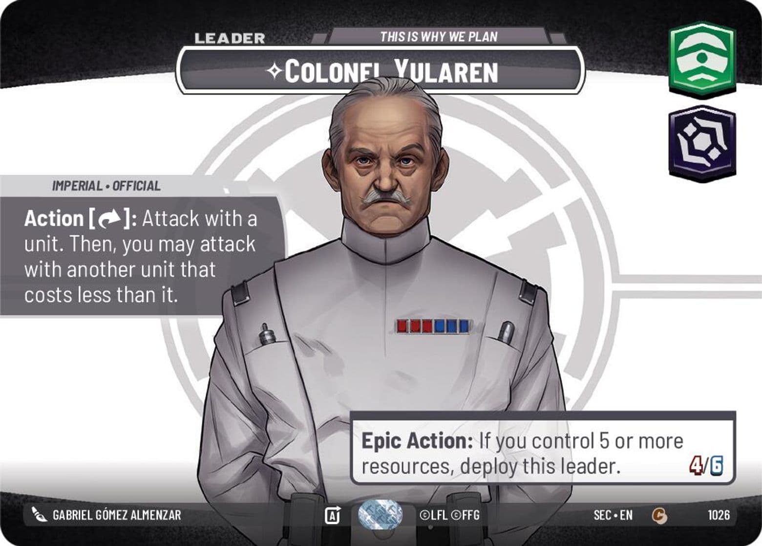 Colonel Yularen - This is Why We Plan