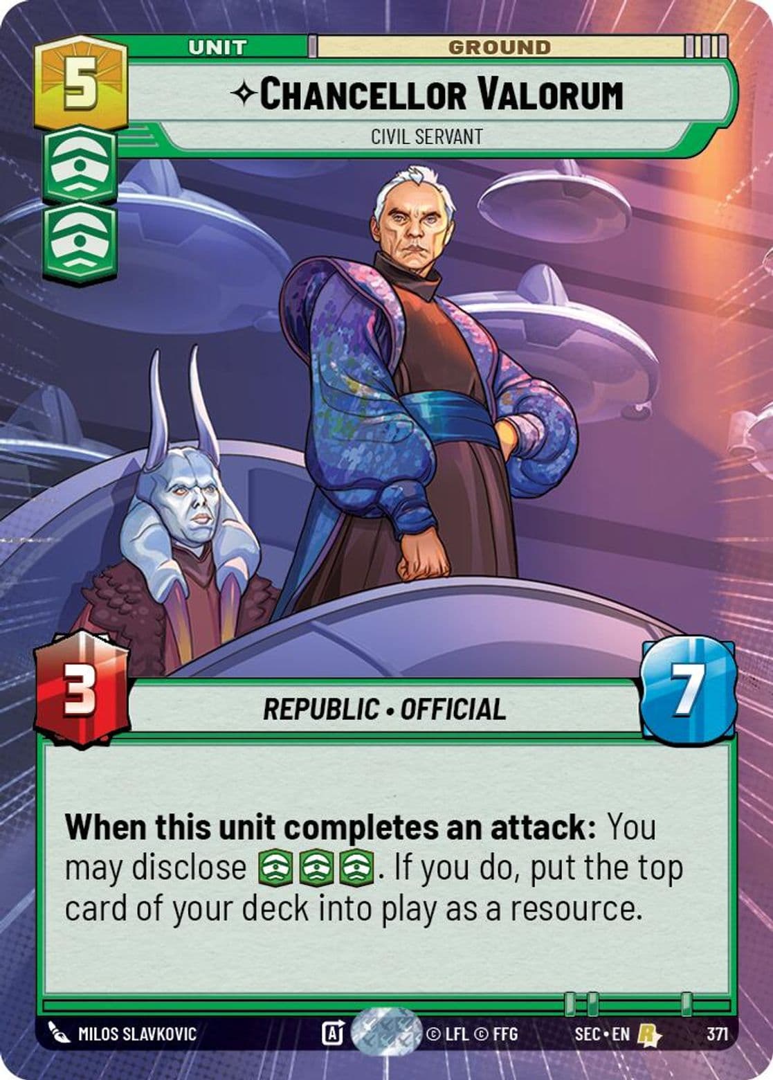 Chancellor Valorum - Civil Servant