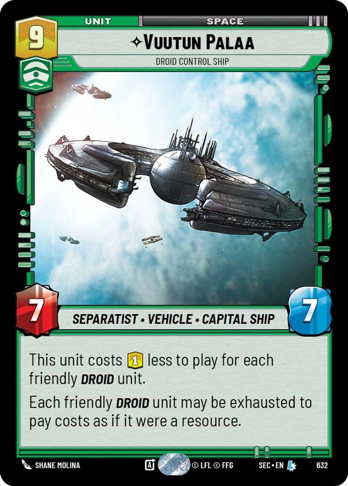 Vuutun Palaa - Droid Control Ship
