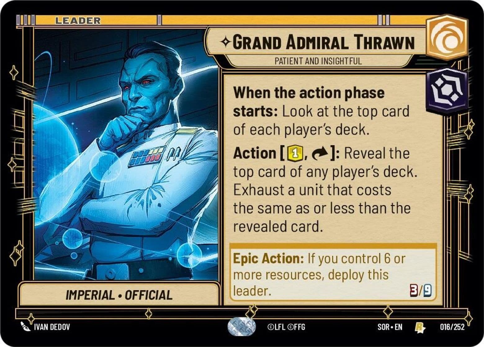 Grand Admiral Thrawn - Patient and Insightful