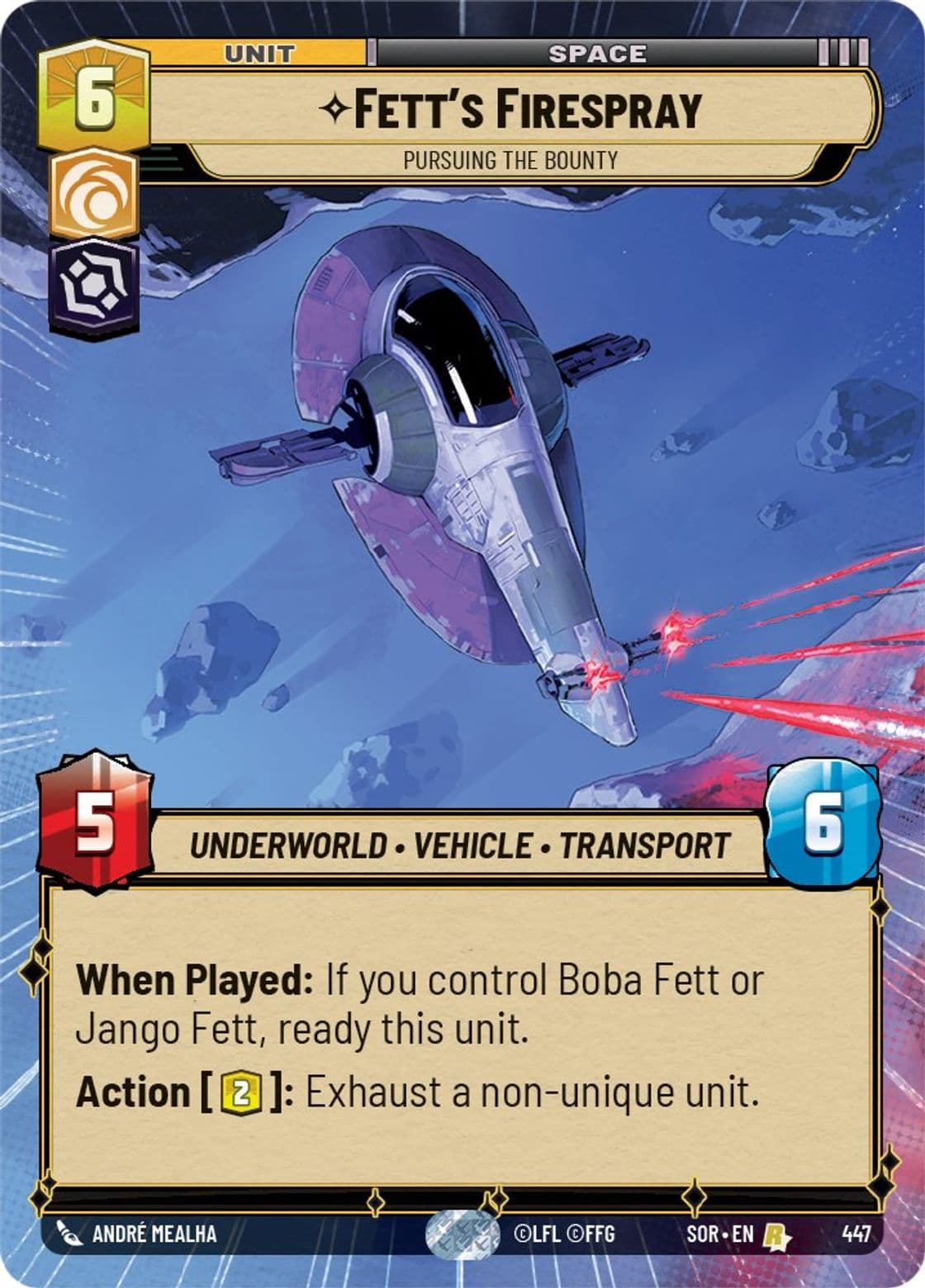 Fett's Firespray - Pursuing the Bounty
