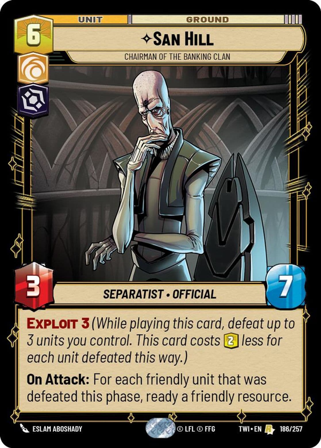 San Hill - Chairman of the Banking Clan