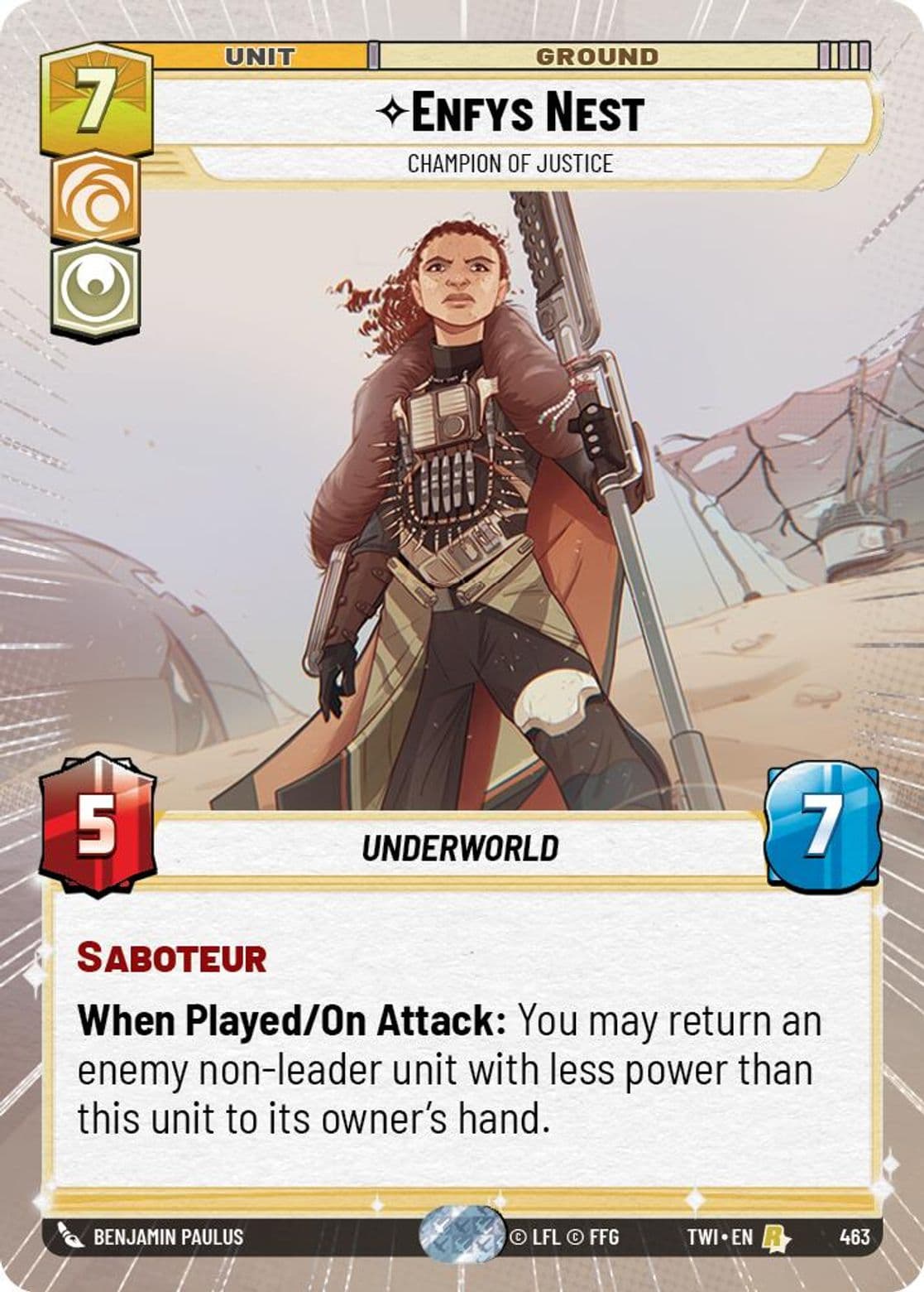 Enfys Nest - Champion of Justice