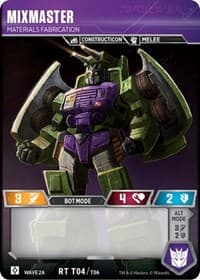Mixmaster - Materials Fabrication (Wave 2A - Devastator)