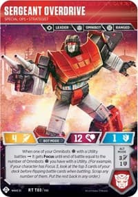 Sergeant Overdrive - Special Ops Strategist