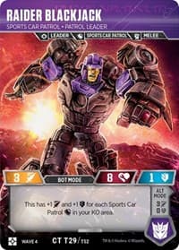 Raider Blackjack - Sports Car Patrol Patrol Leader