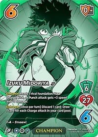 Izuku Midoriya (Hero League Championship 2023 Chrome Rare - Champion)