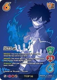 Dabi (Hero League Championship 2023 Chrome Rare - Top 16)