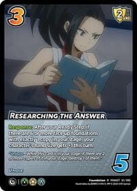 Researching the Answer