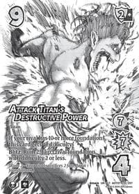 Attack Titan's Destructive Power (Alternate Art)