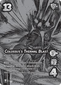 Colossus's Thermal Blast (Alternate Art)