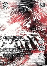 Attack Titan's Destructive Power (Alternate Art) (Prerelease)