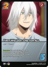 First Wielder: One for All