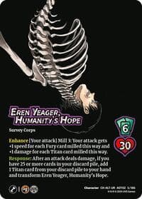 Eren Yeager, Humanity's Hope // Eren, Attack Titan Advancing (Alternate Art)