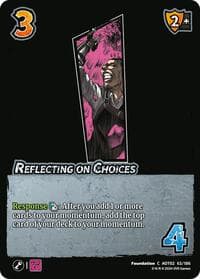 Reflecting on Choices