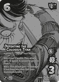 Defeating the Colossus Titan (Alternate Art)