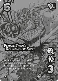 Female Titan's Roundhouse Kick // Annie's Contemplations (Alternate Art)