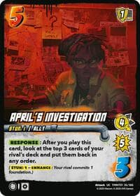 April's Investigation