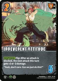 IRREVERENT ATTITUDE