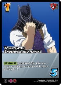 Toying with Endeavor and Hawks