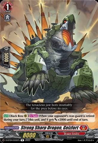 Strong Sharp Dragon, Geizfort