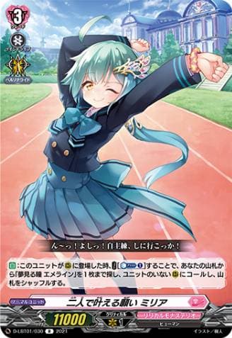 Wish Granted by a Duo, Millia