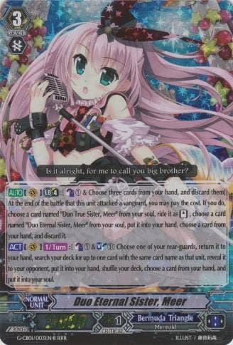 Duo Eternal Sister, Meer
