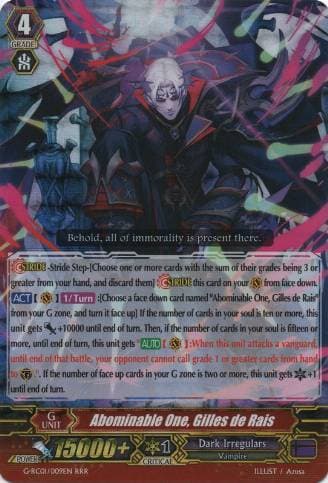 Abominable One, Gilles de Rais