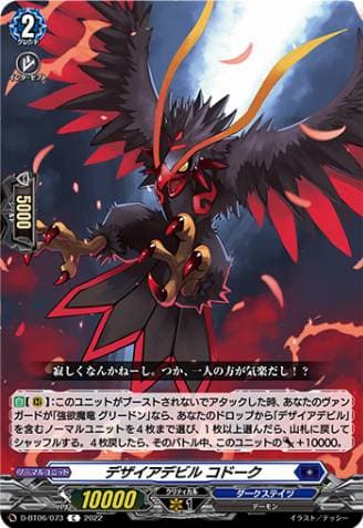 Desire Devil, Codok
