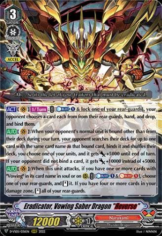 Eradicator, Vowing Saber Dragon "Яeverse"