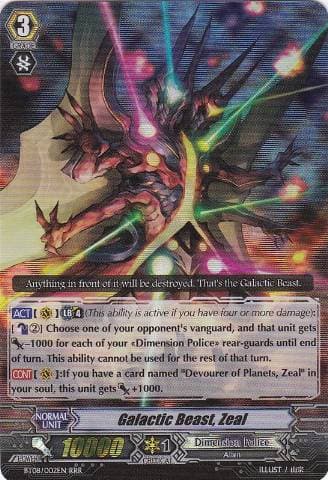 Galactic Beast, Zeal