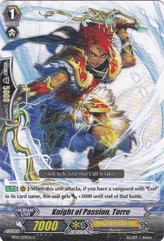 Knight of Passion, Torre