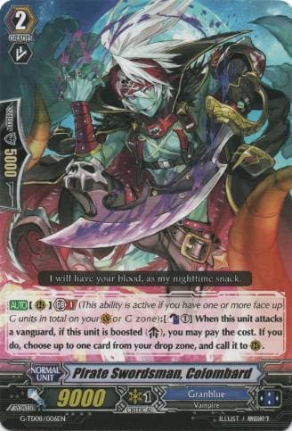 Pirate Swordsman, Colombard