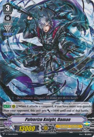 Pulverize Knight, Daman